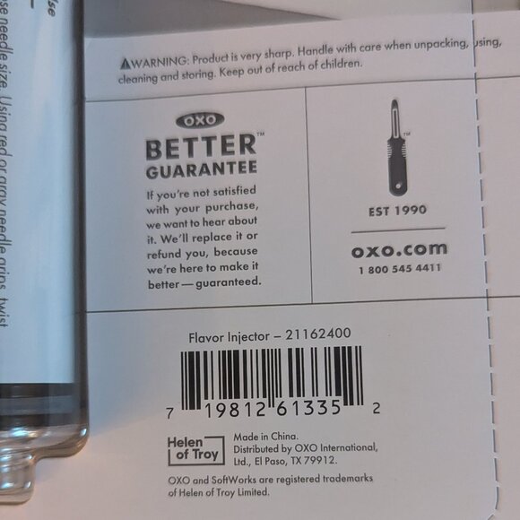 NWT OXO Flavor Injector Thanksgiving Turkey Friendsgiving Holiday Meal Kitchen - Picture 7 of 7